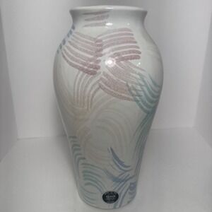 VINTAGE SOUTHWESTERN DESIGN HARRIS POTTERY CHICAGO Made in USA 12 1/2" Tall Vase